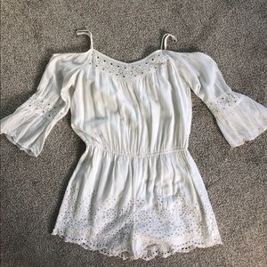 Cute Cold Shoulder Romper